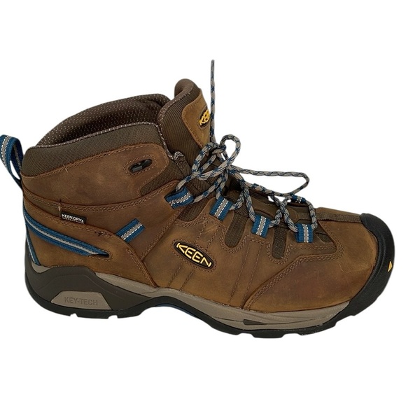 KEEN Men's Brown Leather Utility Hiking Boots Composite Toe Size 13EE Extra Wide - Picture 2 of 11